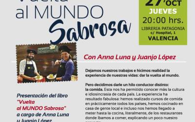 Presentación de nuestro libro de viajes y recetas del mundo en Valencia