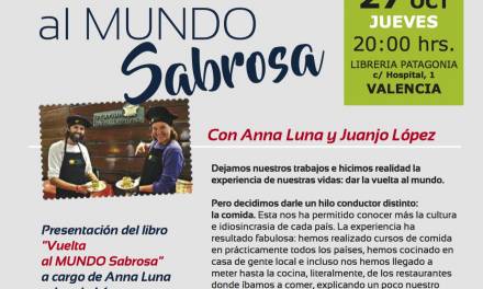 Presentación de nuestro libro de viajes y recetas del mundo en Valencia