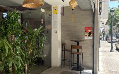 Comida vietnamita en el restaurante Saigon Delice